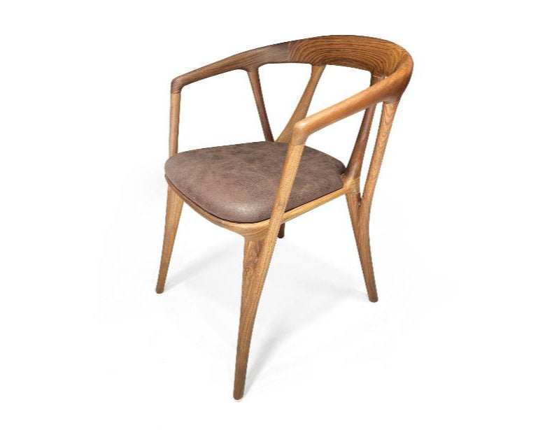 Premium Solid Walnut Dining Chair - Italian Style Luxury Wooden Chair for Home, Restaurant & Office - Elegant & Durable Seating Solution