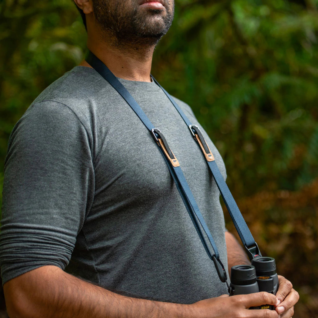 Peak Design Leash Camera Strap - Adjustable & Comfortable DSLR/SLR/Mirrorless Camera Neck Strap (Midnight Blue) - Perfect for Travel, Hiking & Outdoor Photography