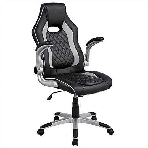 Ergonomic High Back Office Chair - Adjustable Swivel Desk Chair for Executive & Gaming - Grey - Perfect for Home Office, Gaming Setup, and Workspace - Ideal Gift for Men, Women, Dad, and Professionals