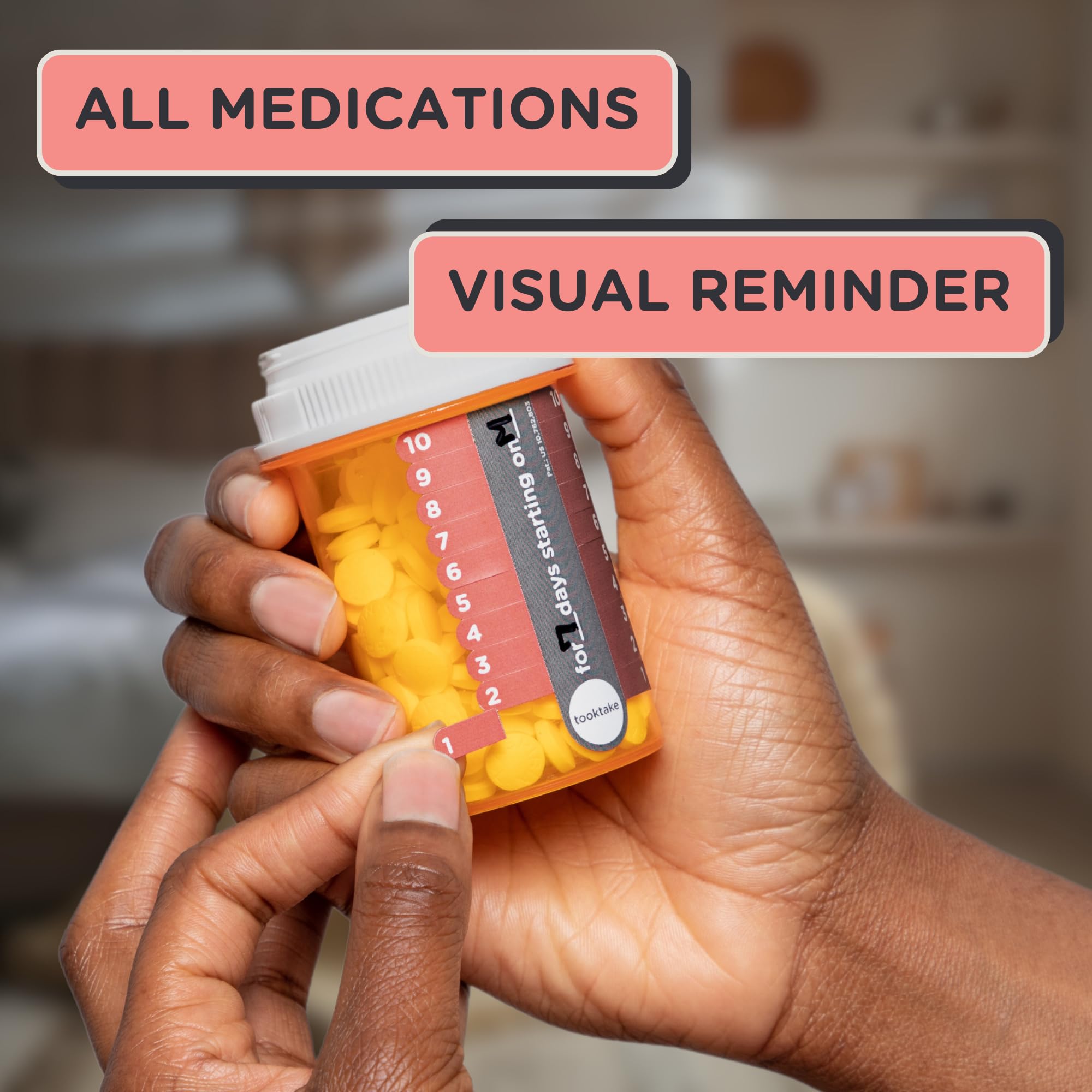 10-Day Tracking Stickers for Vitamins & Medications - Smart Pill Organizer with AM/PM Slots - Daily & Weekly Medicine Tracker for Pills, Supplements & Vitamins | Perfect for Travel, Elderly Care & Medication Management