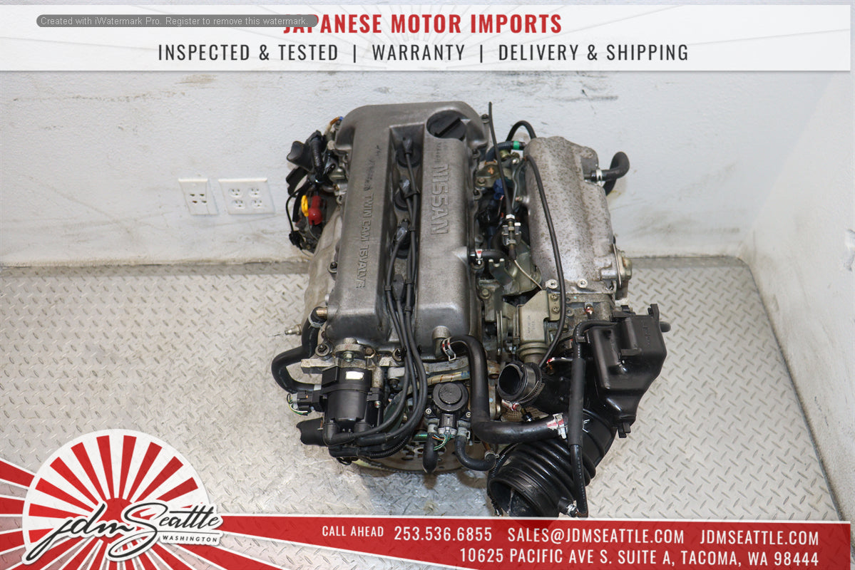 JDM SR20 Nissan Primera Sentra G20 2.0L 4-Cylinder Non-Turbo Engine Silver Top SR20DE - High-Performance Replacement for Nissan Models, Perfect for Engine Swaps & Restorations