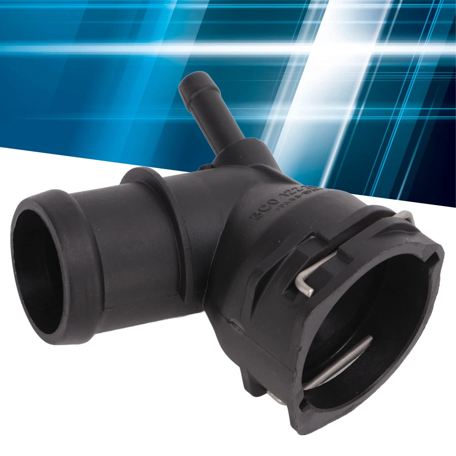 Aramox Coolant Flange & Hose Connector Replacement for Seat ALTEA 3C0122291 - Compatible with Radiator Coolant System, Perfect for Engine Cooling Maintenance & Repair