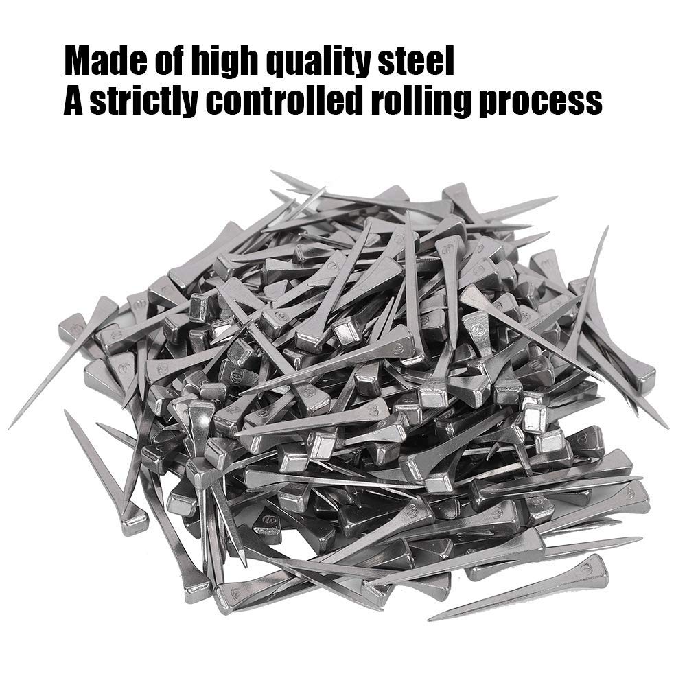 Premium Set of 2 Horseshoe Nails - 250pcs Equestrian Sports Equipment for Horse Shoeing | Durable Horse Care Accessories for Professional Farriers & Stable Maintenance