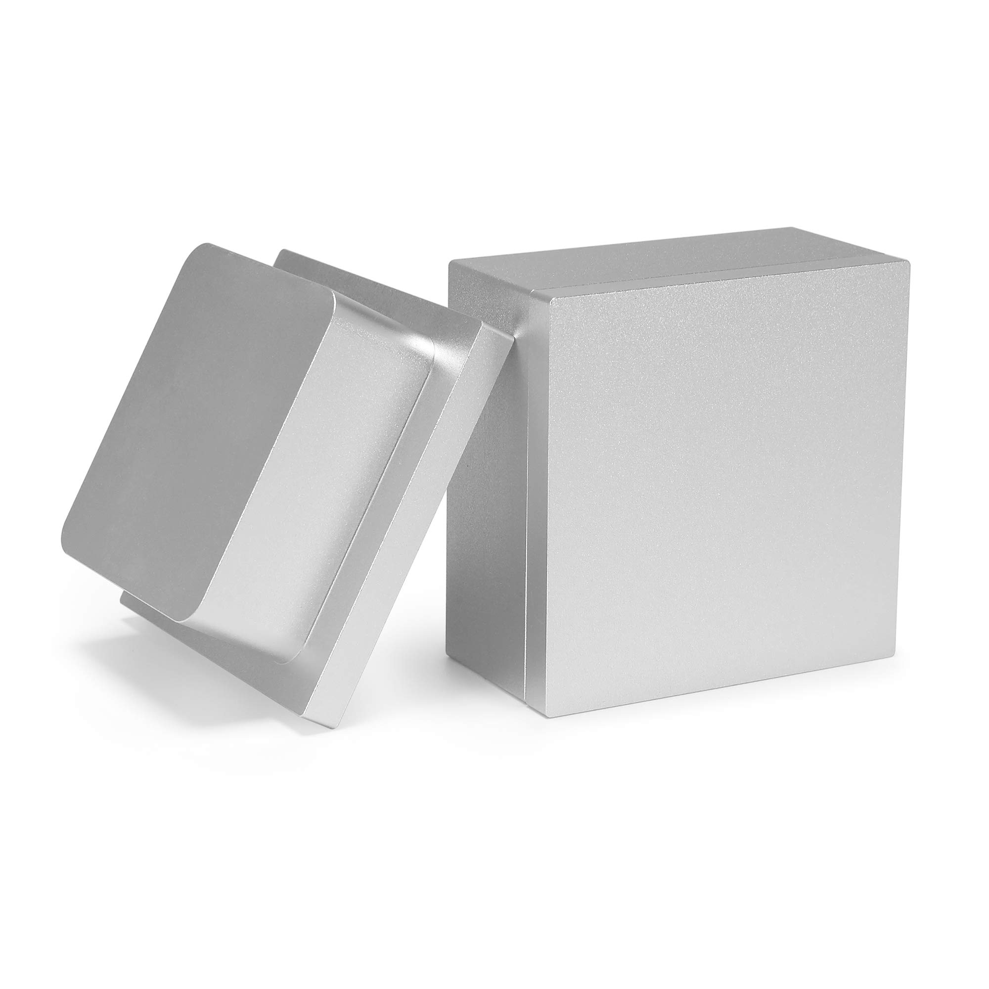 6061 Aluminum Pre-Press Mold (2.5x2.5 Inches, Silver) - High-Quality DIY Crafting & Jewelry Making Tool for Resin, Clay, and Soap Molds