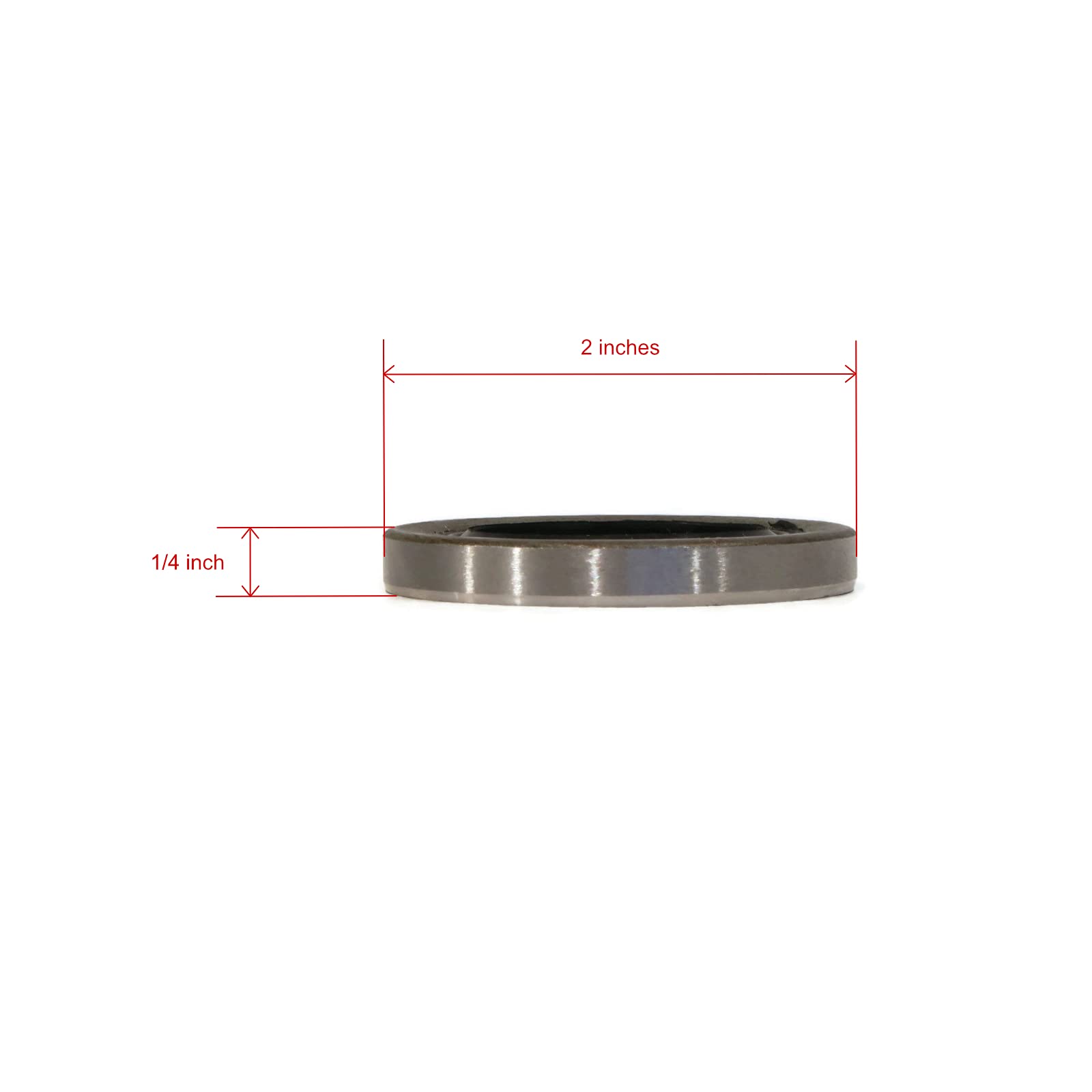 Chicago Rawhide 12407 Replacement Grease Seal - 2 Pack Double Lip Trailer Hub Seal (1.249