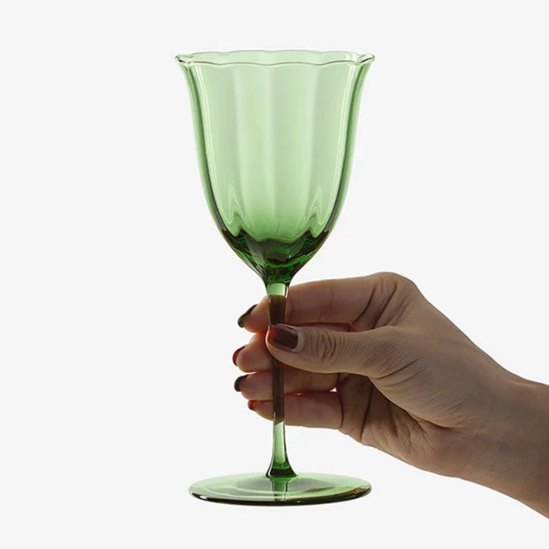 Premium Olive Grove Wine Glass Set - Elegant Stemware for Red, White & Sparkling Wine - Perfect for Dinner Parties, Weddings & Home Entertaining