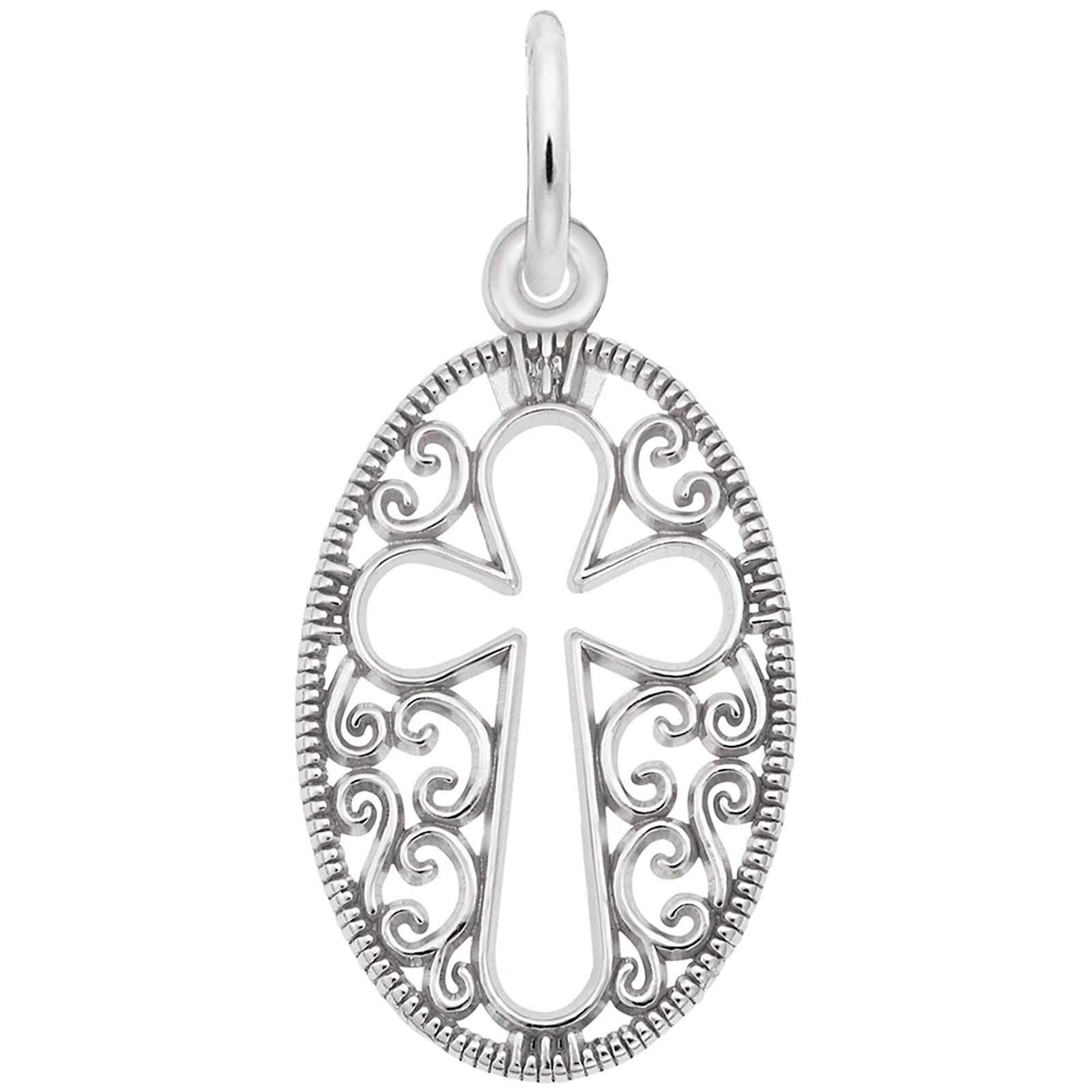Rembrandt Charms Cross Pendant Necklace - Elegant Religious Jewelry for Women - Perfect for Gifts, Baptism, First Communion & Everyday Wear