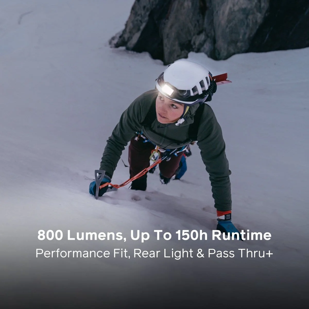 BioLite HeadLamp 800 Pro - Ultra Bright 800 Lumen Rechargeable LED Headlamp for Camping, Hiking & Outdoor Adventures | Waterproof & Lightweight Headlight for Running, Fishing & Night Activities