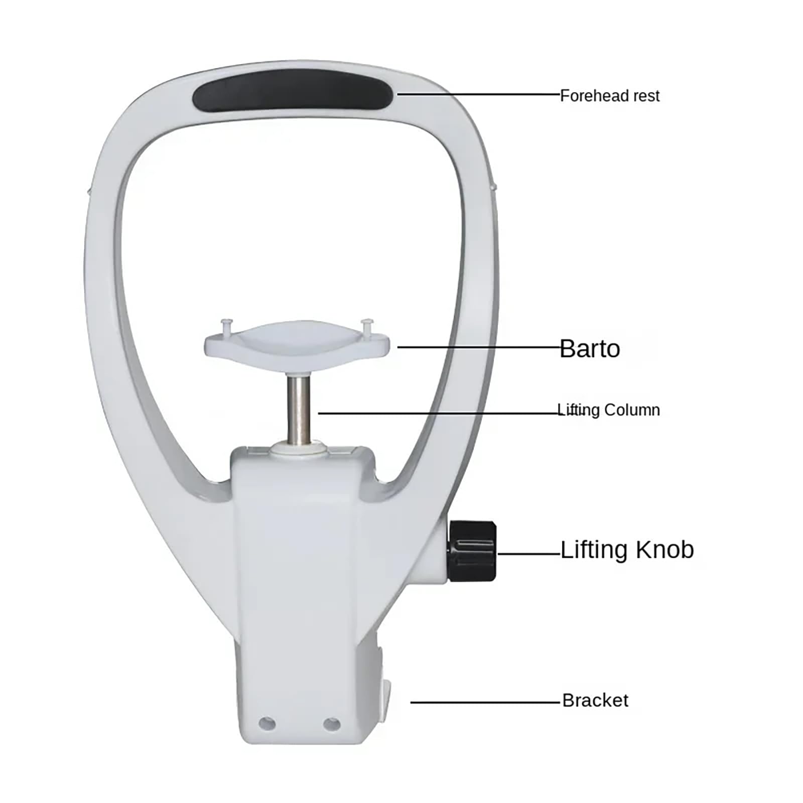 Optometry Equipment Accessories - Adjustable Forehead Support & Chin Rest for Ophthalmic Auto Refractometer - Perfect for Eye Exams & Vision Testing in Clinics