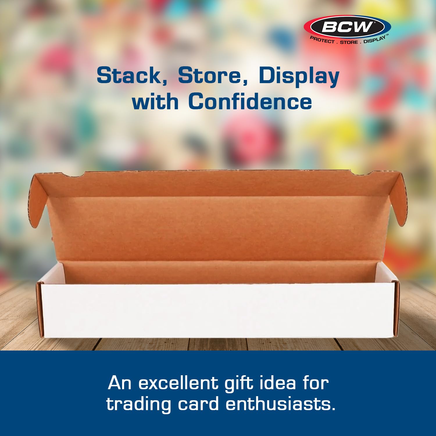 BCW 930 Count Trading Card Storage Box - 5 Pack | Durable Cardboard Organizer for Baseball, Basketball, Football, MTG, and Pokemon Cards | Perfect for Card Game Storage, Protection, and Organization | Easy Assembly | Ideal for Collectors, Tournaments, and Home Display