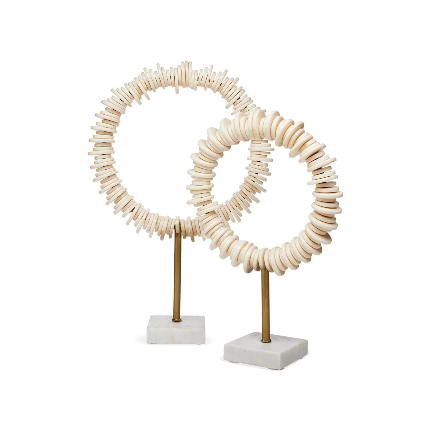 Arena Ring Sculptures (Set of 2) - Modern Abstract Metal Wall Art for Living Room, Bedroom & Office Decor