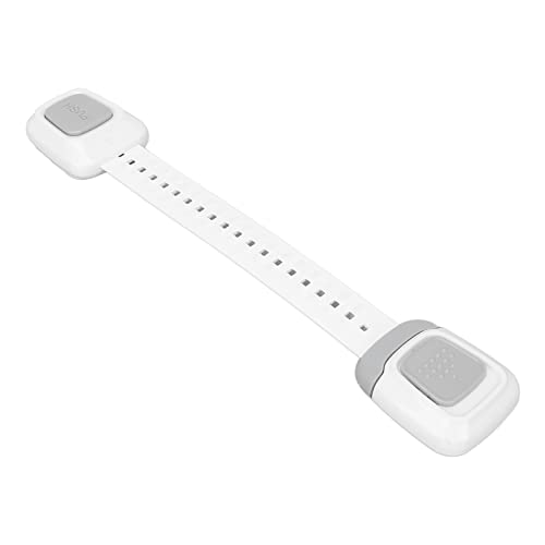 Baby Proof Cabinet Locks - Adjustable Child Safety Straps for Fridge, Cabinets, Drawers & Dishwasher - Double Button Design for Easy Use - Perfect for Kitchen, Bathroom & Nursery Childproofing