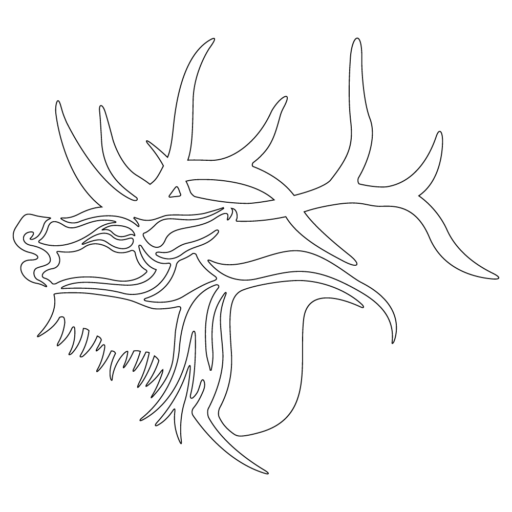 302 Rocky Mountain Elk Vinyl Sticker - 6x6 Inches - Waterproof & Durable Decal for Laptops, Cars, Coolers & Outdoor Gear