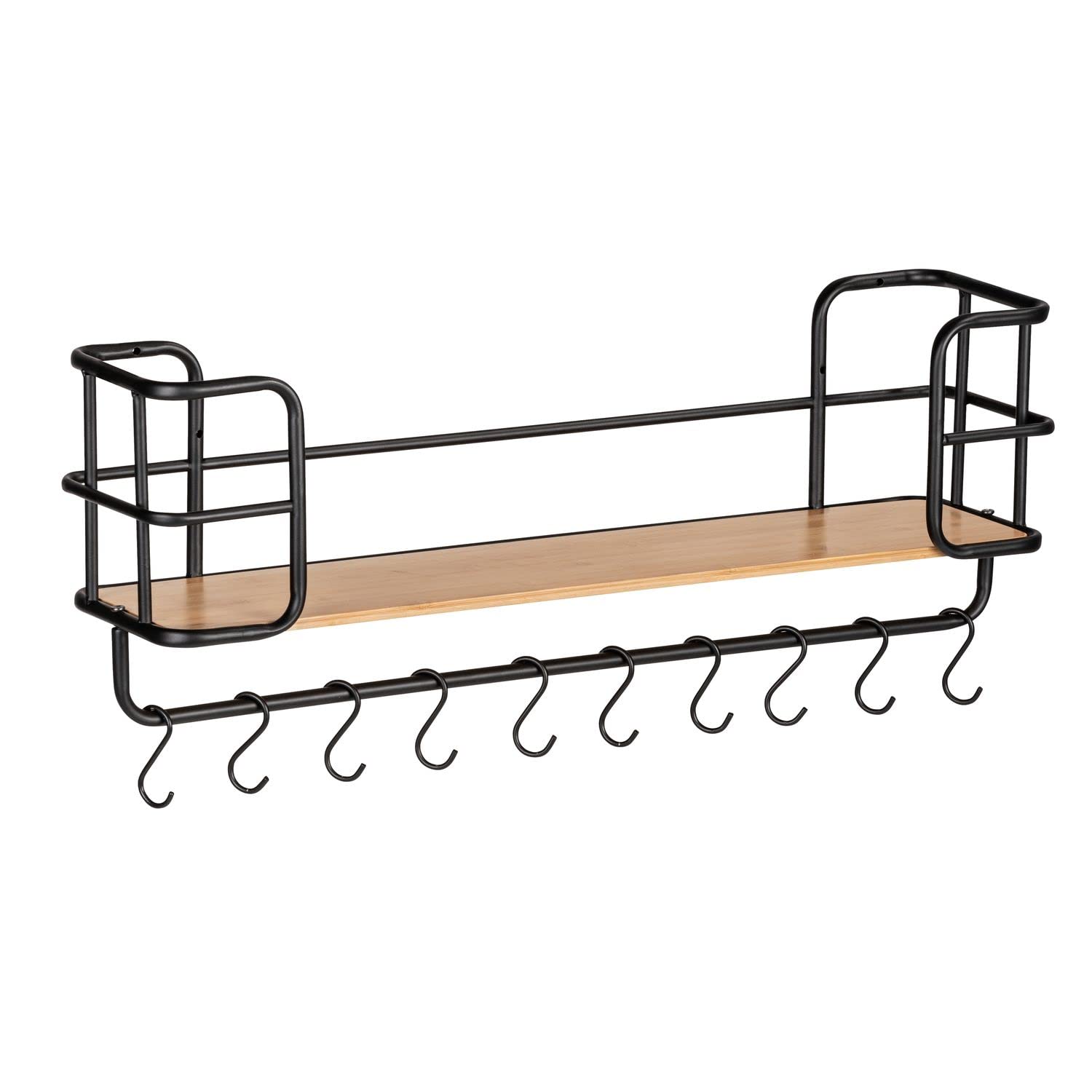 WENKO Modern Wall Shelf for Bathroom, Living Room & Bedroom - Floating Shelves for Storage & Decor - Perfect for Organizing Towels, Books & Home Accessories