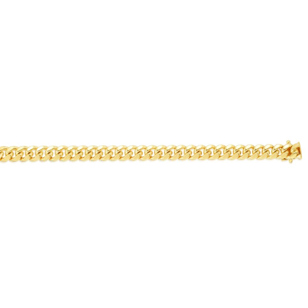 10K Gold 7.1mm Classic Miami Cuban Link Chain - 18-30 Inch Adjustable Length for Men & Women | Perfect for Layering, Gift Giving & Everyday Wear
