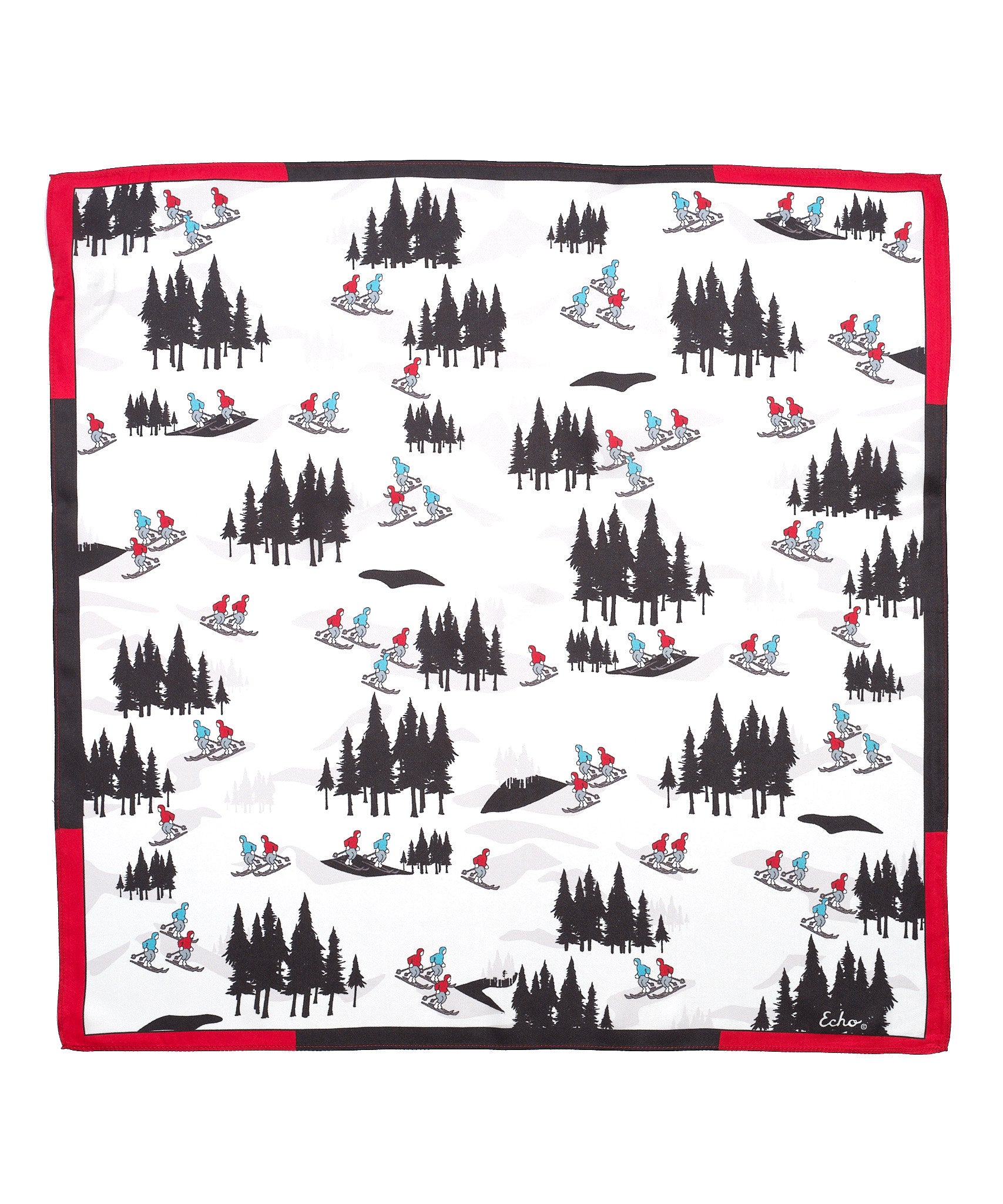 Hit The Slopes Silk Bandana - Soft & Stylish Winter Scarf for Skiing, Snowboarding & Outdoor Adventures