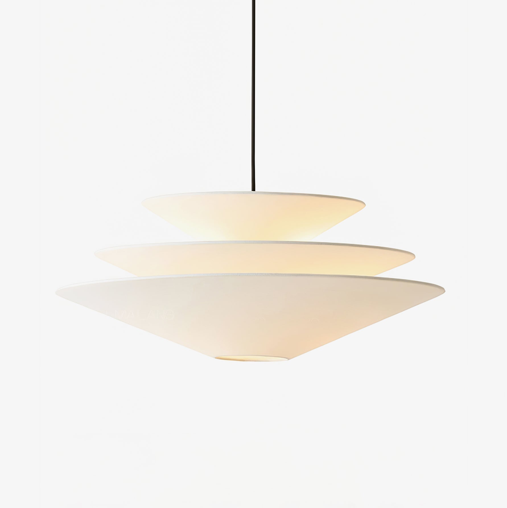 Modern Altura Layered Pendant Light Fixture - 3-Tier Glass Chandelier for Dining Room, Kitchen Island & Living Room Decor