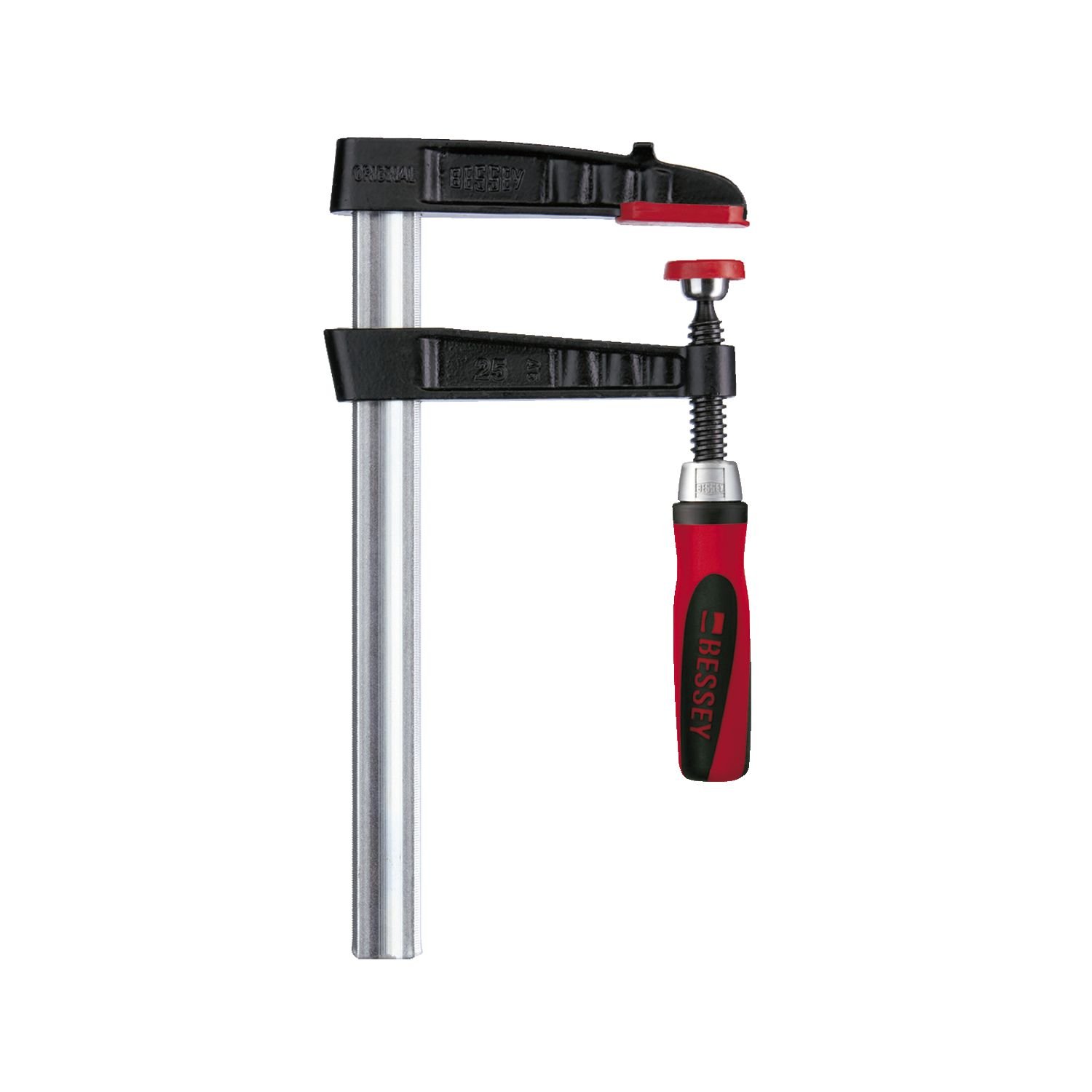 Malleable Cast Iron Screw Clamps TGK200-2K - 2000mm Opening, 120mm Throat Depth, 35x11mm Rail - Heavy Duty Clamping for Woodworking, Metalworking, and DIY Projects