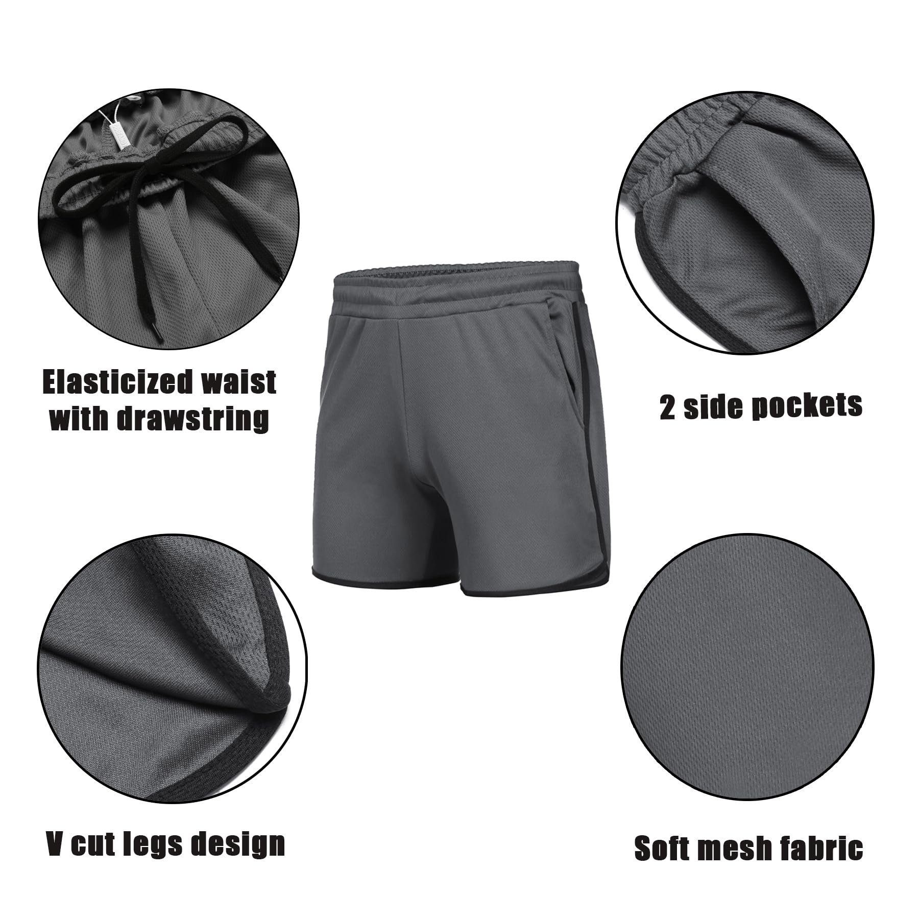 COOFANDY Men's Gym Shorts - Lightweight Workout Running Shorts with Pockets for Bodybuilding, Training & Jogging | Perfect for Gym, Outdoor Sports & Casual Wear