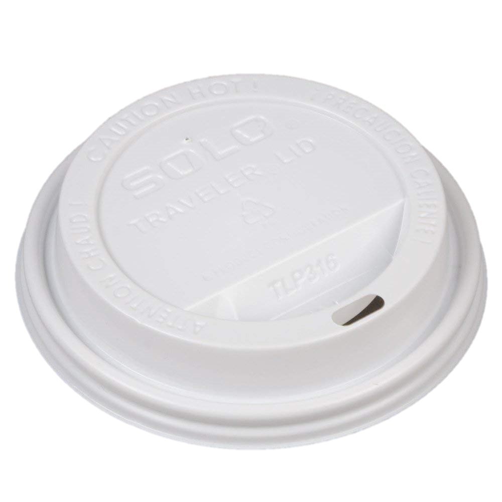 100 Sets 20 oz Disposable White Paper Coffee Cups with Lids - Hot Drink Cups for Coffee, Tea, Cappuccino - Perfect for Offices, Cafes, and Home Use
