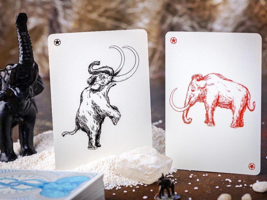 Premium Tundra Elephant Themed Playing Cards - Waterproof & Durable for Outdoor Camping, Travel & Game Nights