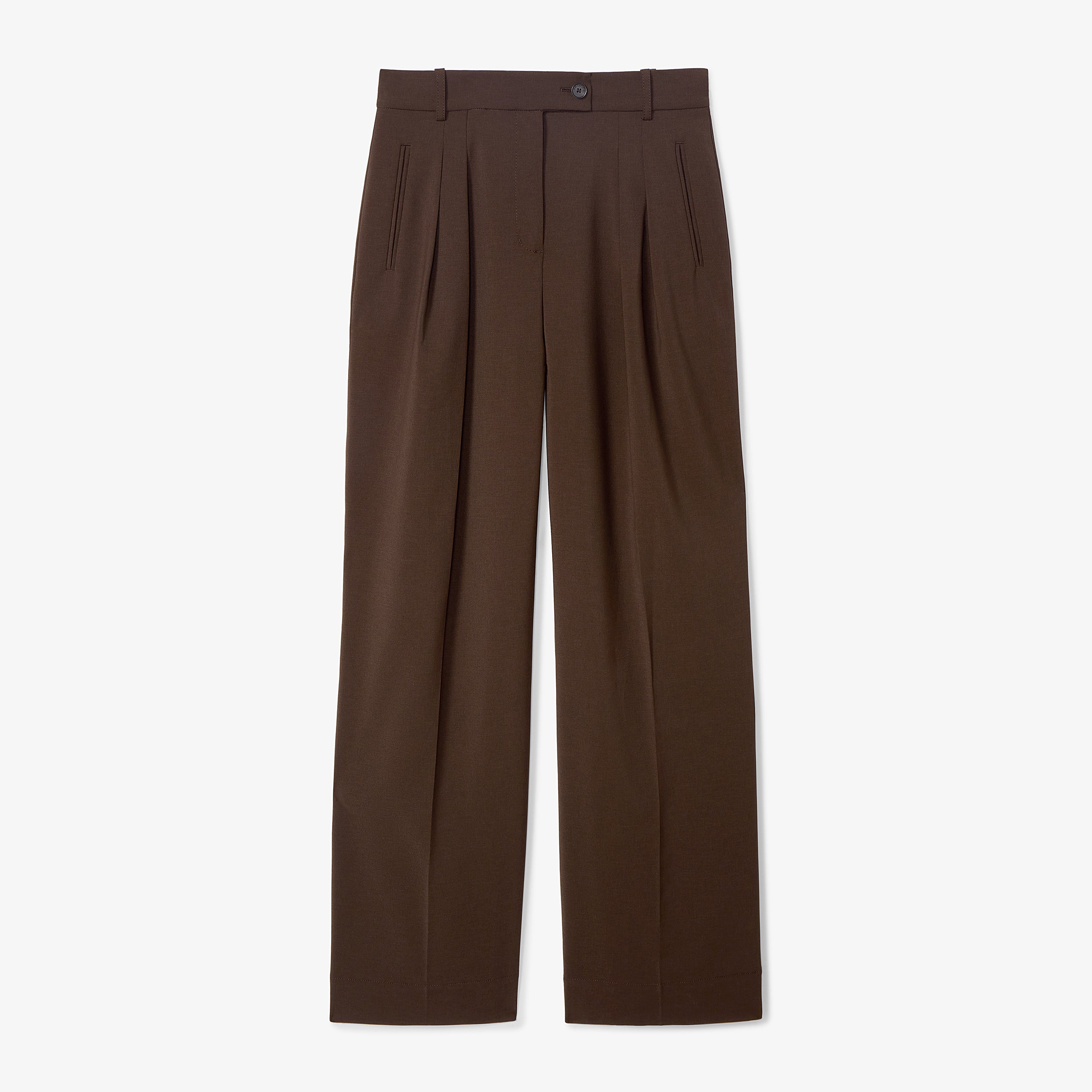 Bia Pleated Women's Trousers - Breathable Air Twill Fabric for Office & Business Casual Wear | Perfect for Work, Travel & Formal Occasions