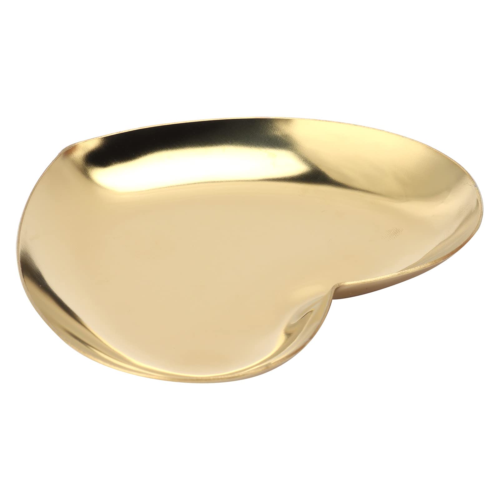 Heart-Shaped Stainless Steel Jewelry Display Tray - Mini Storage Dish for Rings, Earrings & Crafts - Elegant Metal Organizer for Home, Office & Gift Wrapping