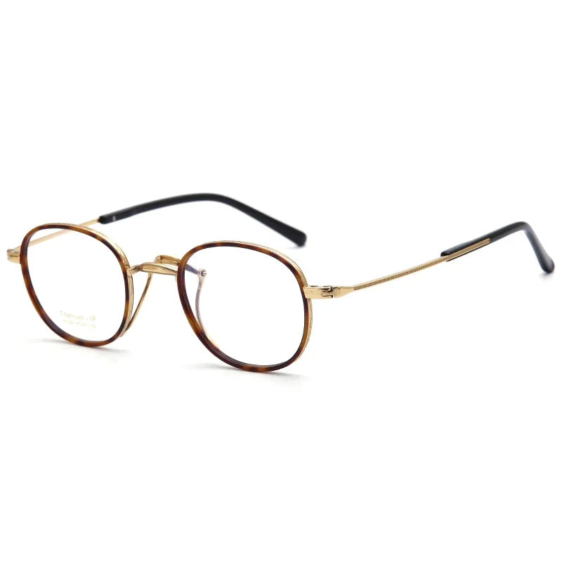 Aror Women's Full Rim Polygon Oval Titanium Acetate Eyeglasses 80834 - Lightweight & Durable Frame for Work, Reading & Fashion