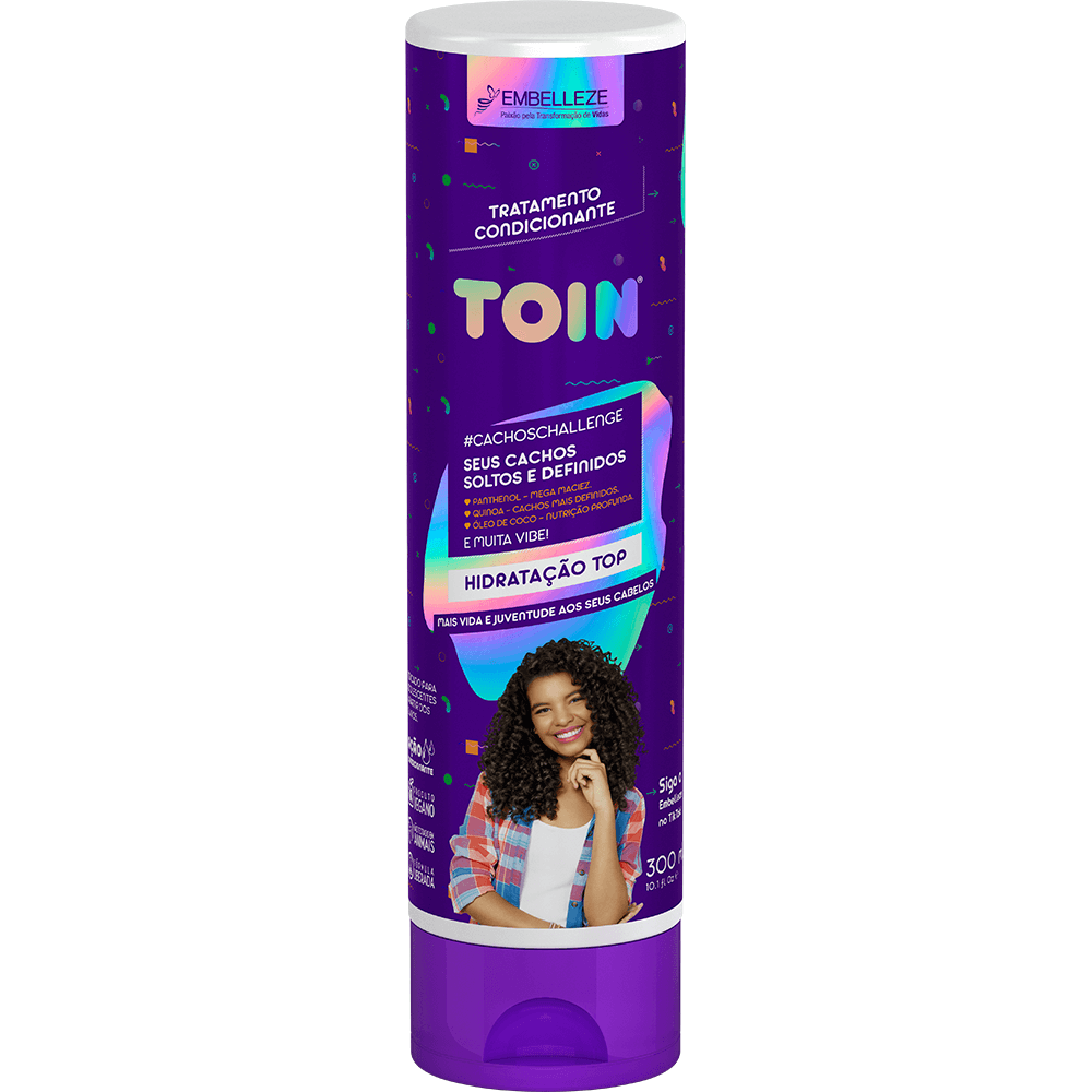 Toin Conditioner for Loose & Defined Curls - 300ml Hydrating Hair Treatment | Perfect for Dry, Frizzy & Curly Hair Care Routine