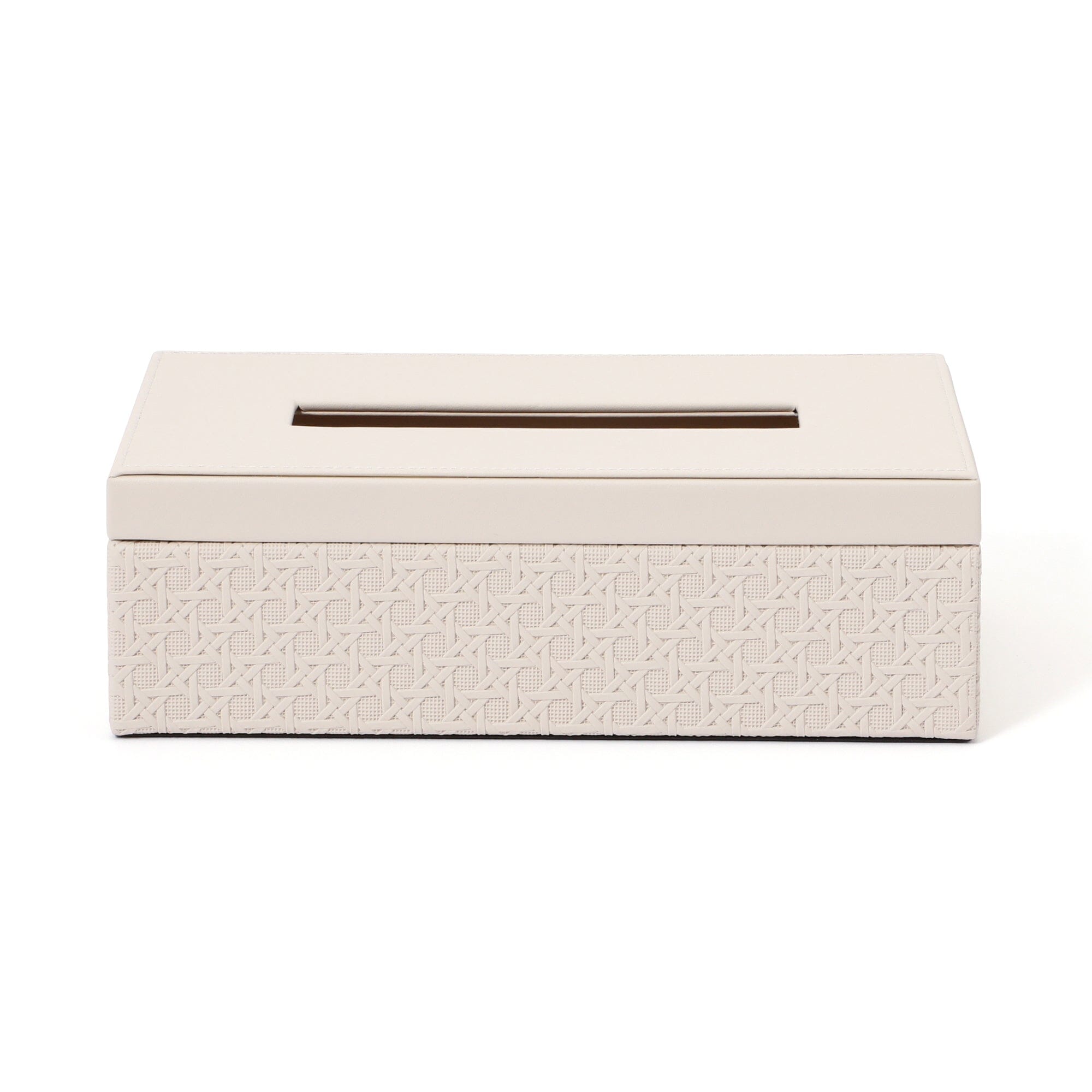 Ivory Embossed Tissue Box - Elegant Home Decor for Living Room, Bedroom & Bathroom | Premium Quality Tissue Holder