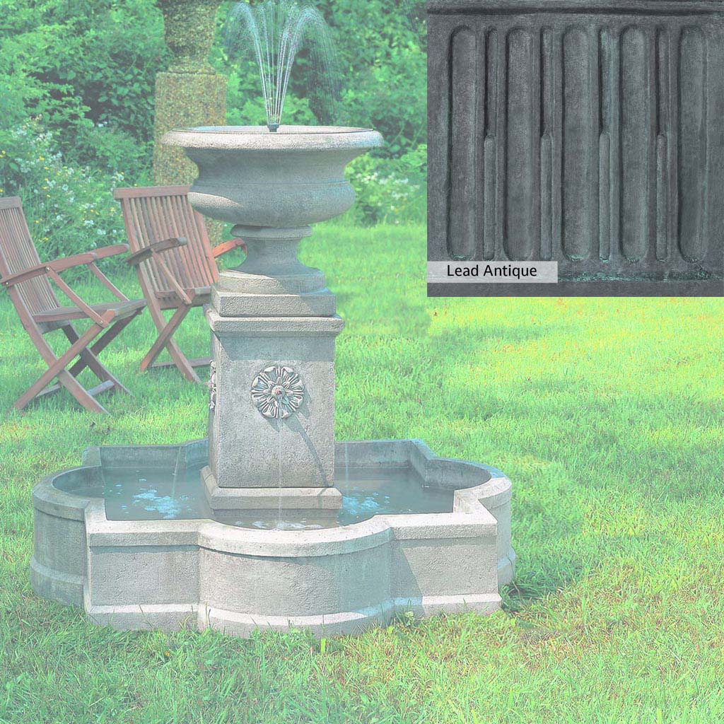 Campania International Palazzo Urn Fountain - Classic Outdoor Garden Water Fountain for Patio, Yard & Landscape Decor | Perfect for Mediterranean & Italian Style Gardens