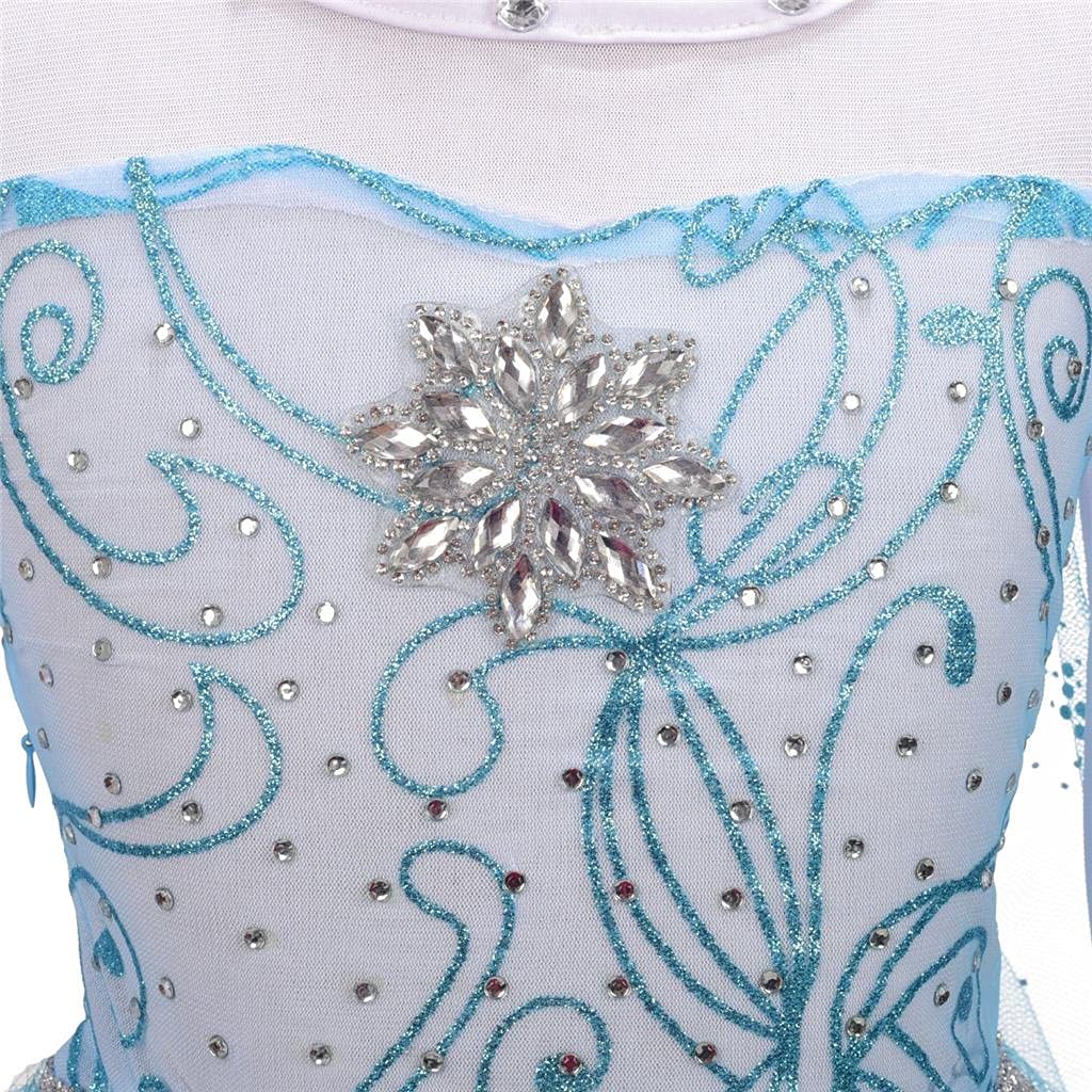 Toddler Girls' Ice Princess Dress Costume - Elegant Fancy Party Dress for Birthday, Halloween & Christmas | Perfect for Princess-Themed Parties, Pageants & Special Occasions