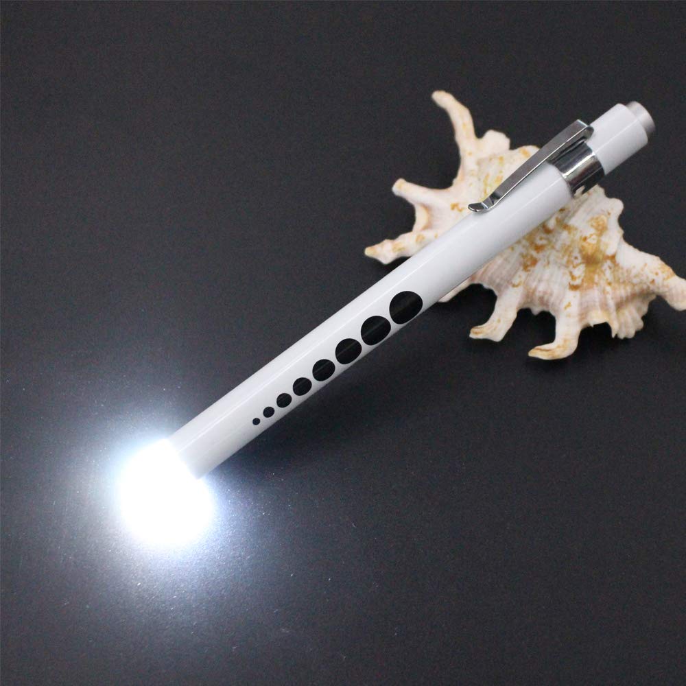 2-in-1 LED Light Up Ballpoint Pen with Metal Body - Newest Design White LED Pen for Writing in Darkness - Perfect for Night Writing, Emergency Use & Gift Giving