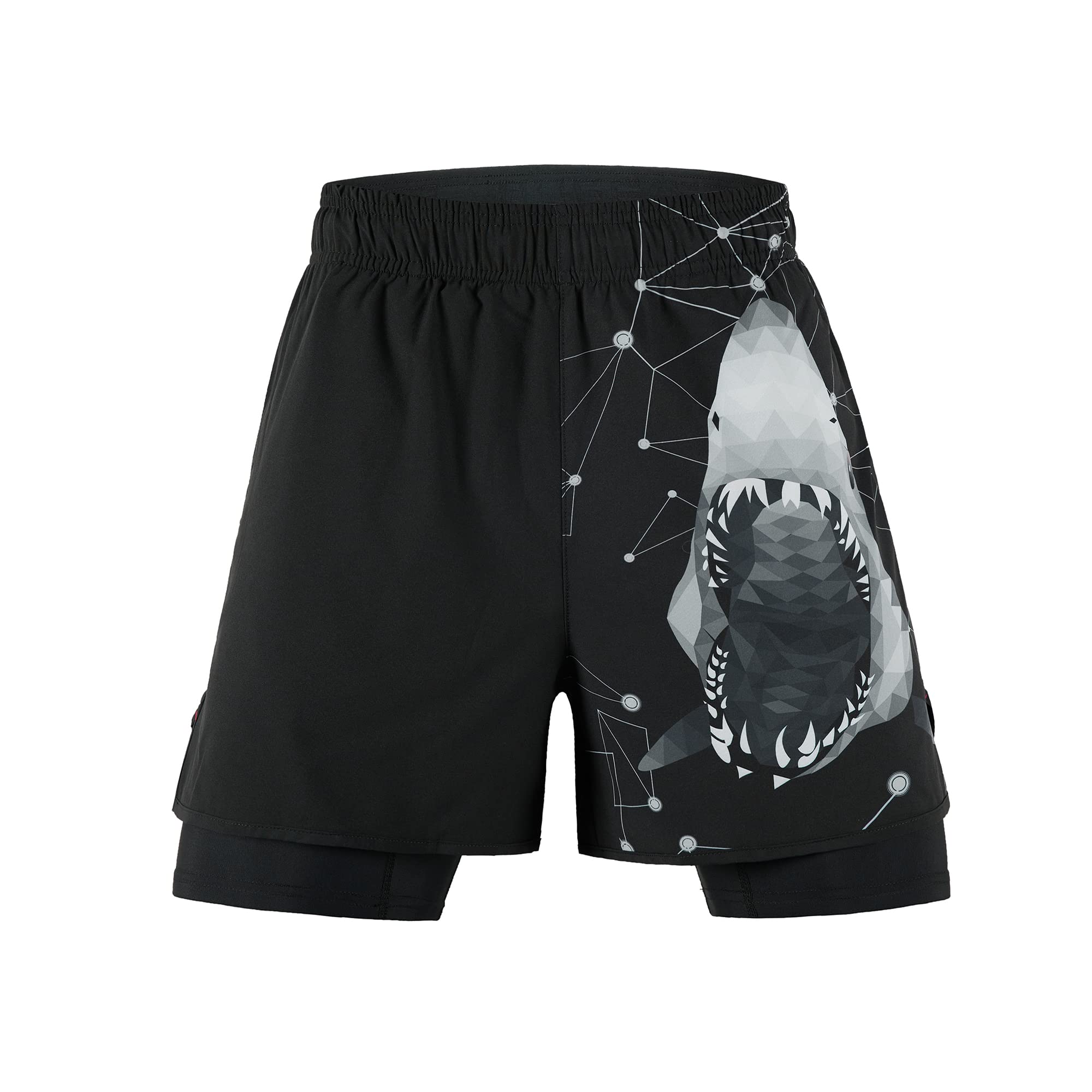 HUGE SPORTS Men's Running Shorts - Quick Dry 2-in-1 Athletic Workout Shorts with Liner | Lightweight Gym Shorts for Jogging, Training & Outdoor Sports