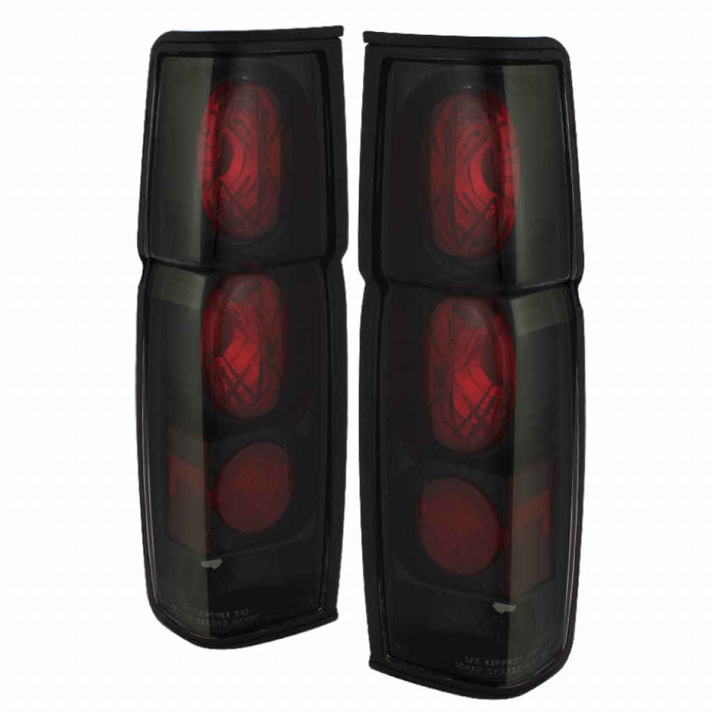 Spyder Euro Style Black Smoke Tail Lights for 1986-1997 Nissan Hardbody | Part #5078216 | Upgrade Your Truck's Rear Appearance for Night Driving & Custom Look
