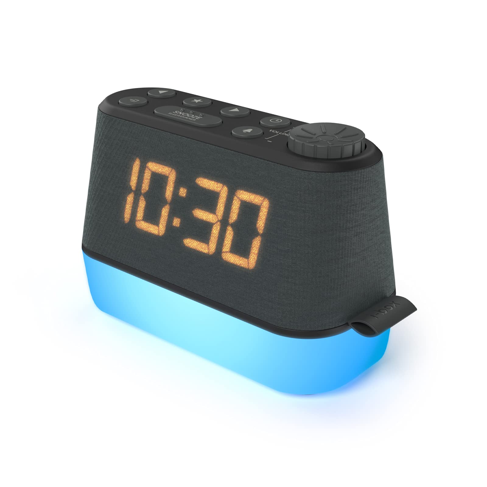 Digital Alarm Clock with FM Radio, Night Light & USB Charging Port - Dual Alarm, Dimmable LED Display, Relaxation Sounds for Better Sleep - Perfect Bedside Clock for Bedroom, Office or Travel (Battery Backup & Mains Powered)