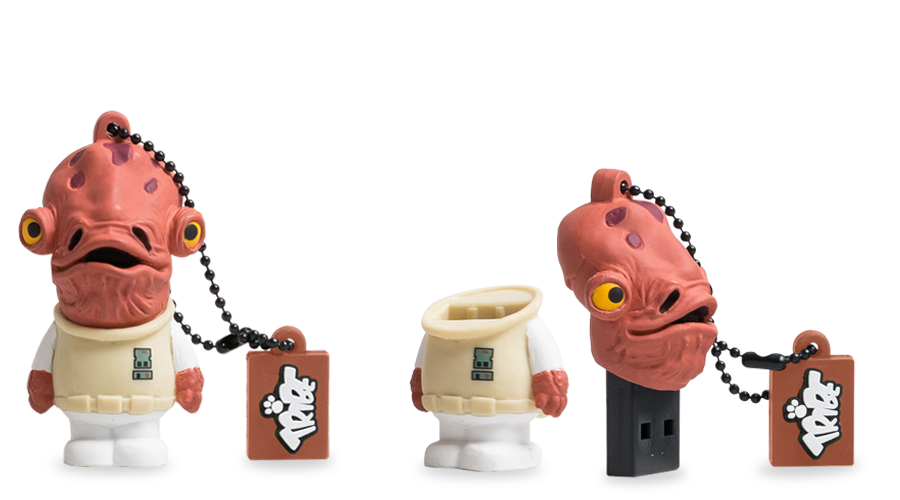 Star Wars Admiral Ackbar Themed USB Flash Drive 32GB - High-Speed Memory Stick for Data Storage, Perfect for Fans, Collectors, and Office Use