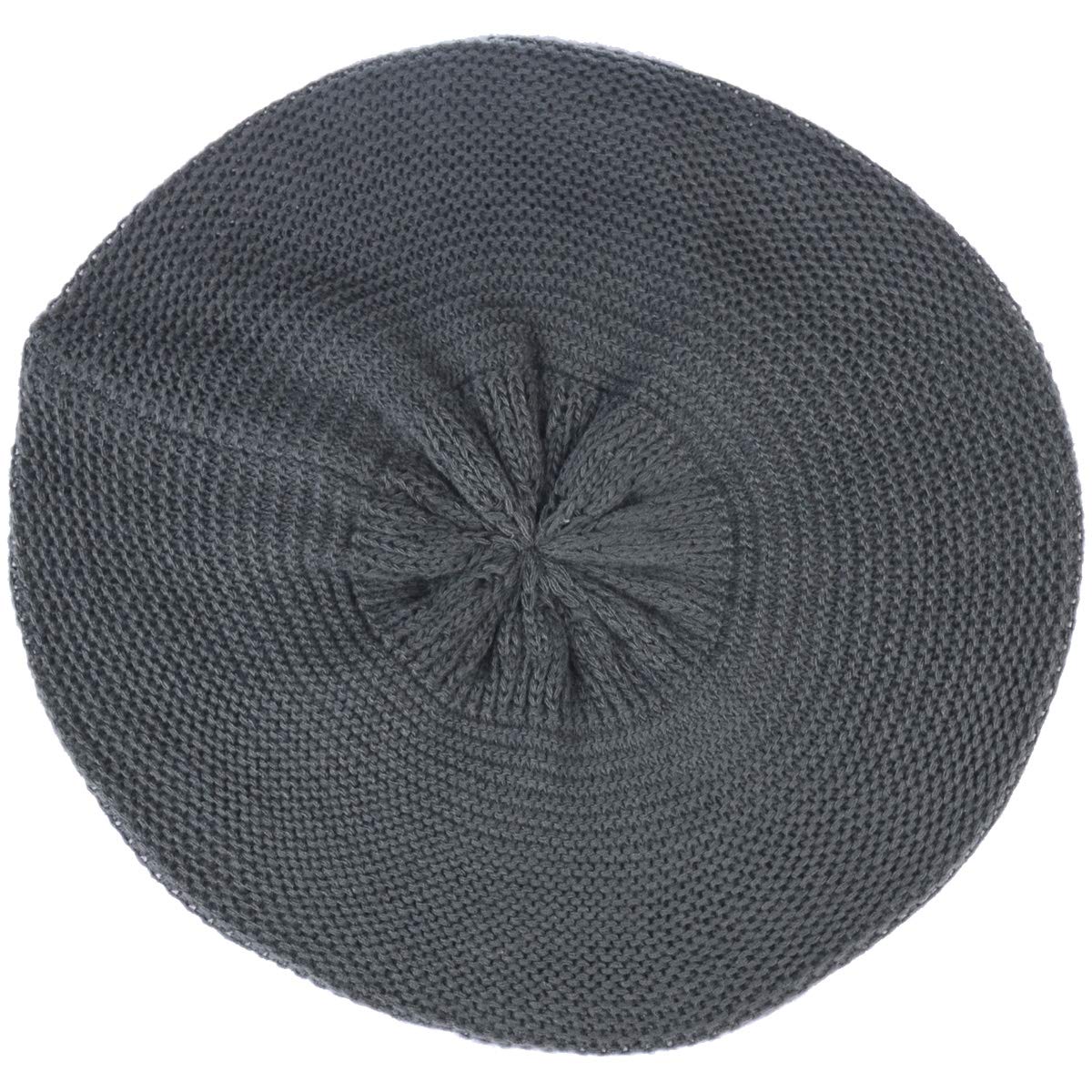 JTL Women's Fashion Beret Beanie - Lightweight Knit Solid Color Winter Hat for Casual Wear, Outdoor Activities & Street Style