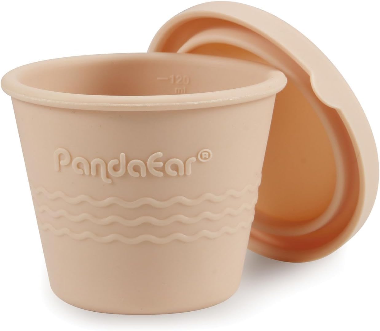 PandaEar 6 Pack 4 oz Silicone Baby Food Storage Containers with Lids - Reusable Leak-Proof Snack Containers for Kids & Toddlers - BPA-Free Freezer Safe for Homemade Puree, Breast Milk Storage - Perfect for Daycare, Travel & Meal Prep