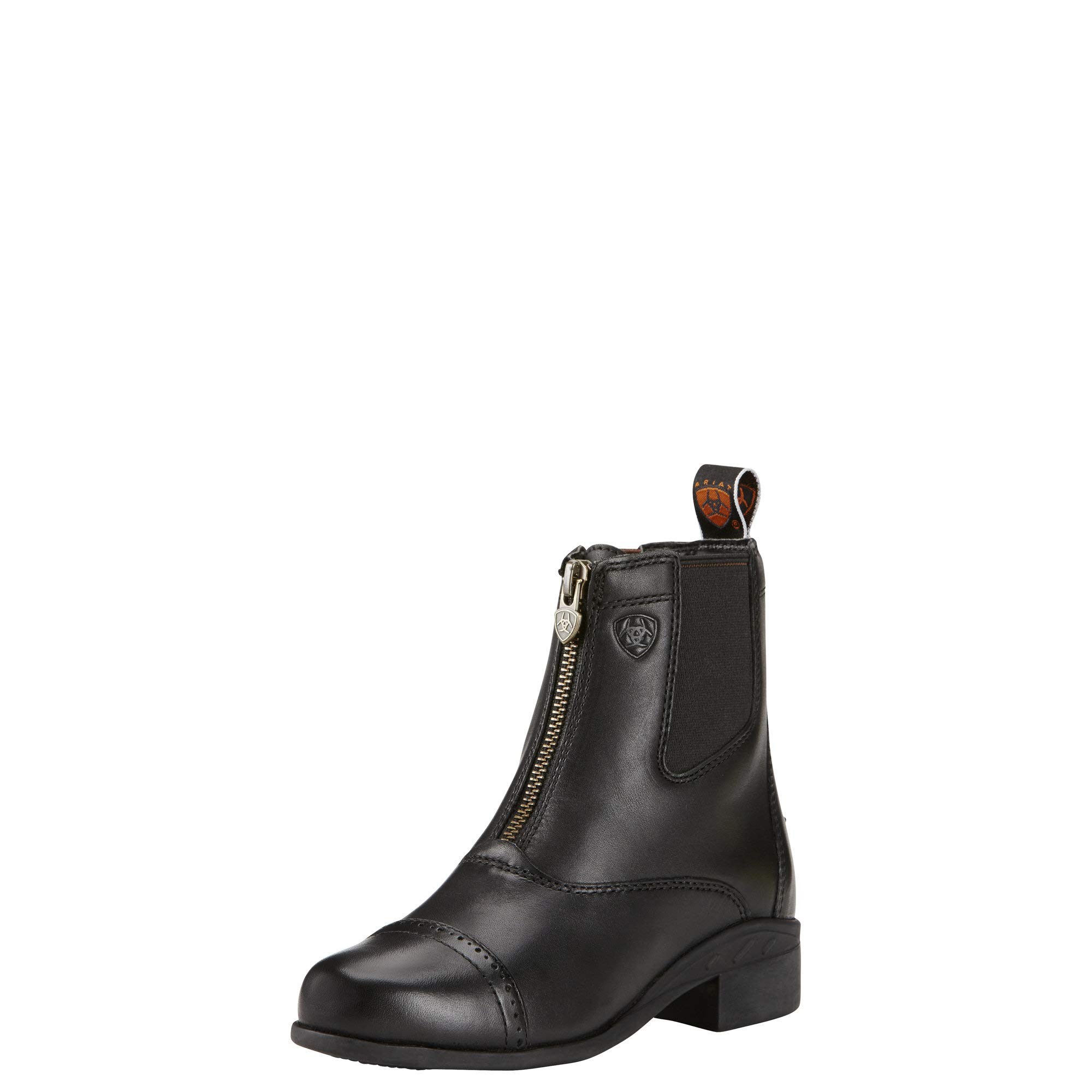 Ariat Devon III Kids Zip Paddock Boots - Black, Size 11 | Durable Equestrian Riding Boots for Children | Perfect for Horseback Riding Lessons & Stable Activities