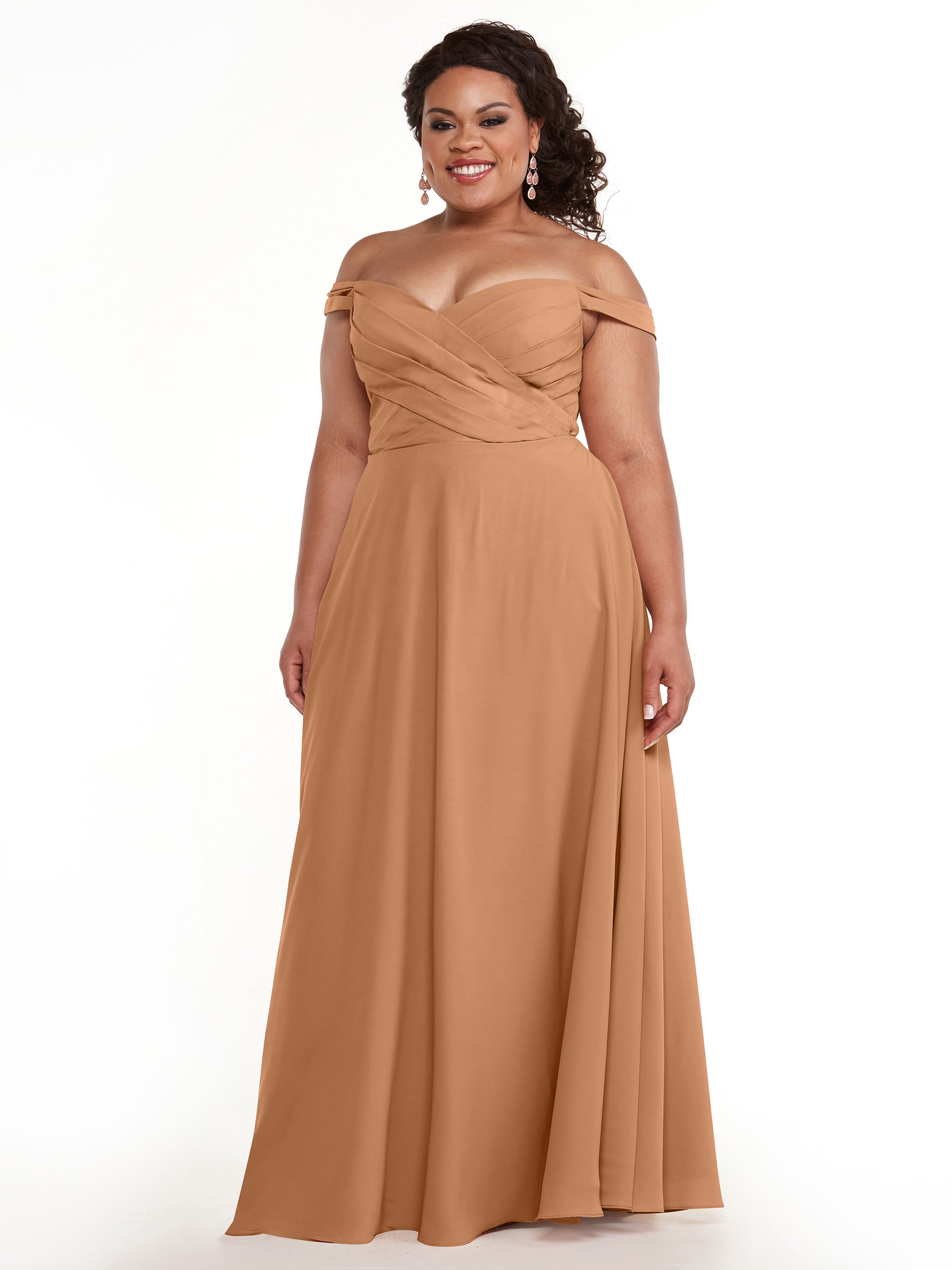 Elegant 83018 Stretch Chiffon Bridesmaid Dress with Pleated Sweetheart Neckline - Perfect for Weddings, Formal Events & Special Occasions
