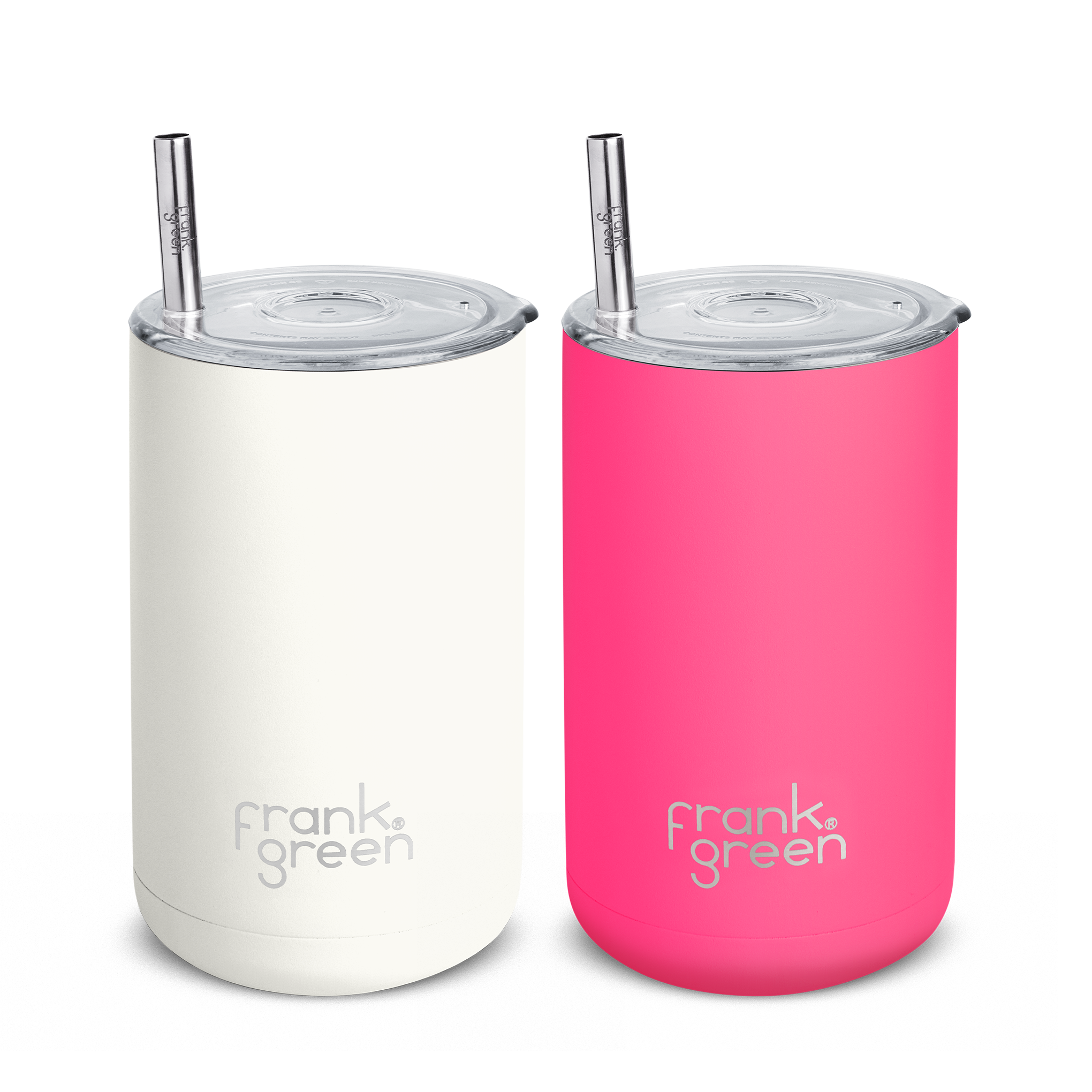 Premium Insulated Iced Coffee Cups (2-Pack) – Double-Walled Stainless Steel, Leak-Proof Lid – Perfect for Iced Coffee, Cold Brew & Smoothies at Home, Office or Travel