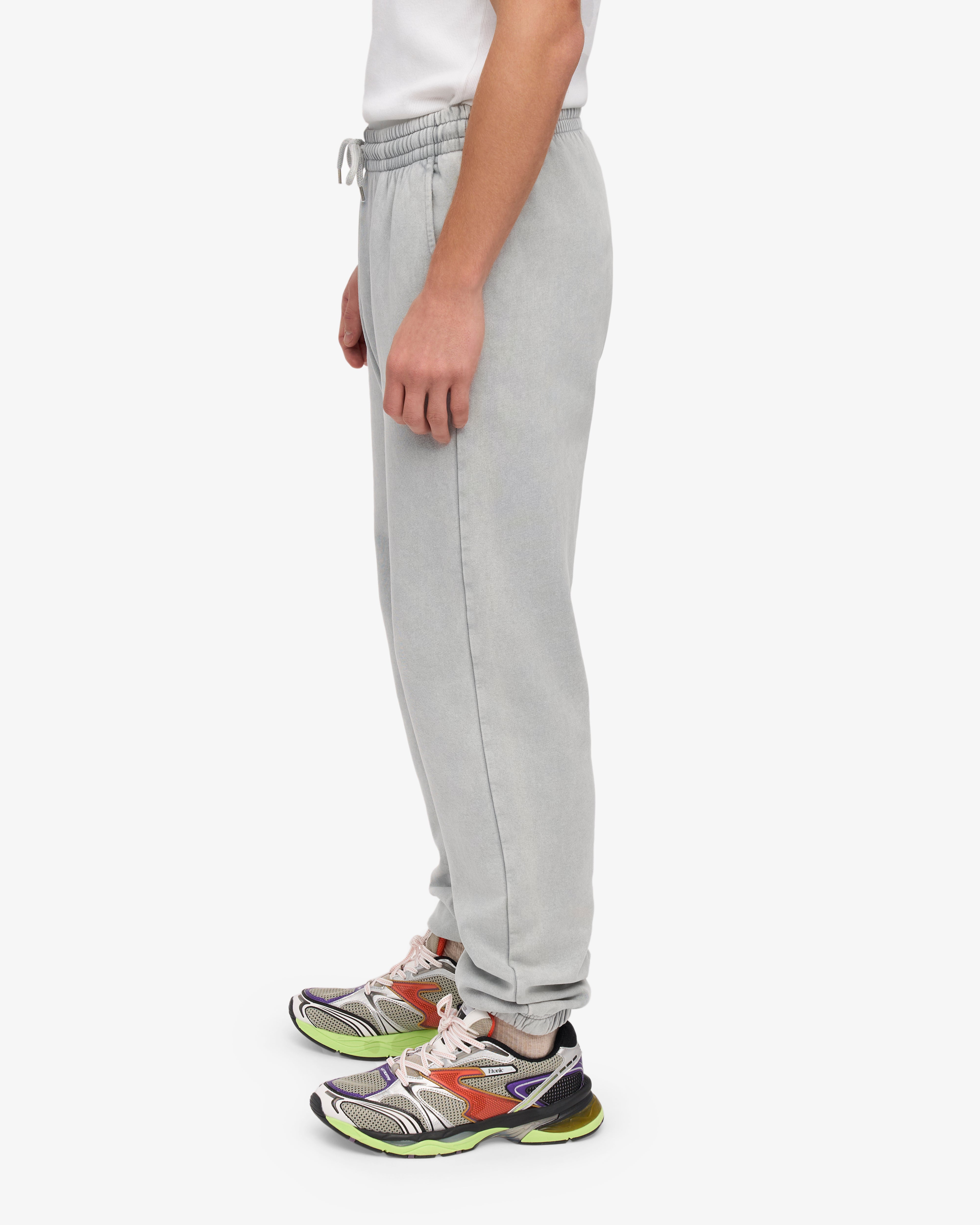 Organic Cotton Sweatpants for Women - Soft & Comfortable Faded Grey Lounge Pants - Perfect for Yoga, Running & Home Relaxation