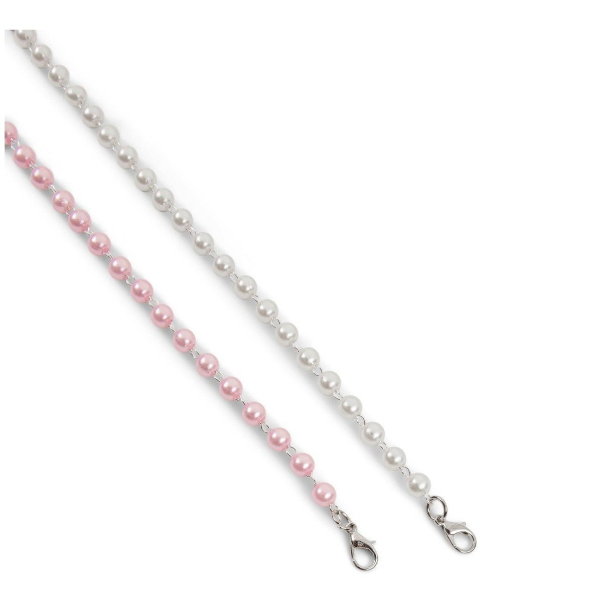 Bondstreet Mask Chains 2 Pack - Elegant Pearl Beaded Lanyard for Glasses & Face Masks - Perfect for School, Work, Travel & Daily Use