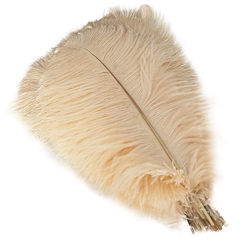 LONDGEN 5pcs 16-18inch Ostrich Feathers for Wedding Centerpieces & Home Decor