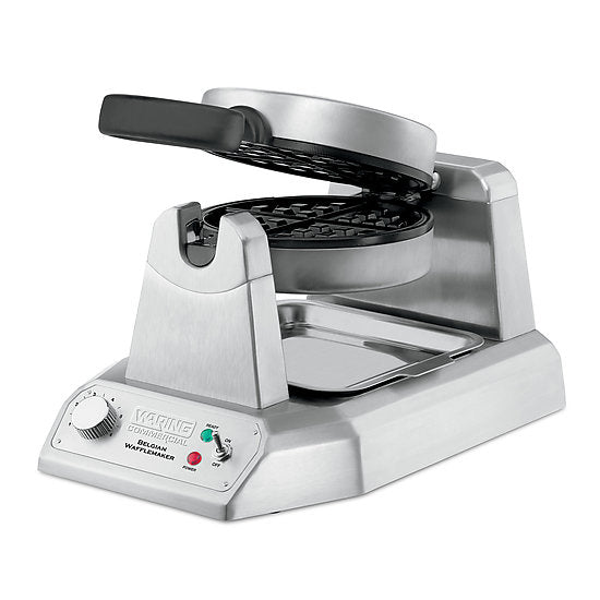 Waring Classic Single Belgian Waffle Maker 120V - Professional Countertop Waffle Iron for Home & Restaurant Use - Perfect for Breakfast, Brunch, and Desserts