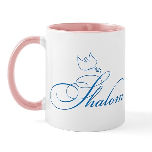 White/Pink Inside - Shalom And Dove Mug