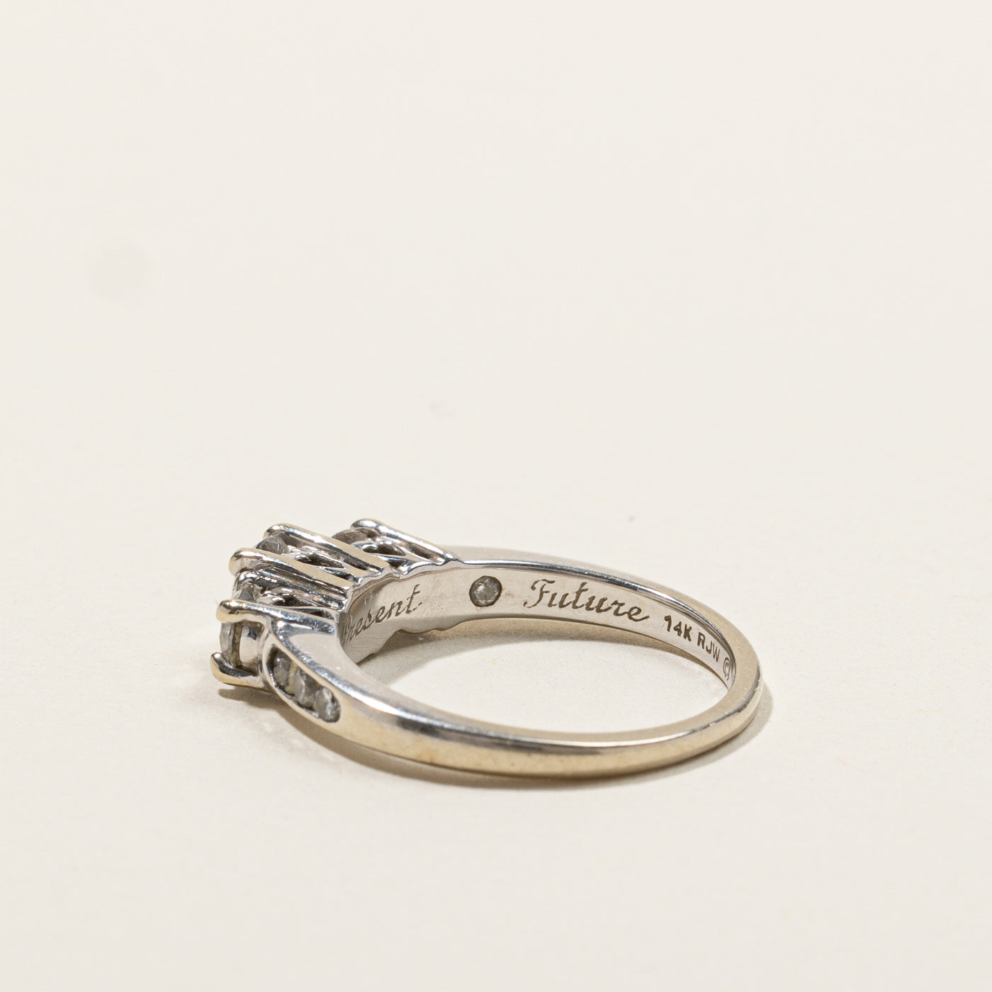 0.84ctw Three Stone Diamond Engagement Ring - Size 6.25 - Ideal for Proposals, Anniversaries & Special Occasions