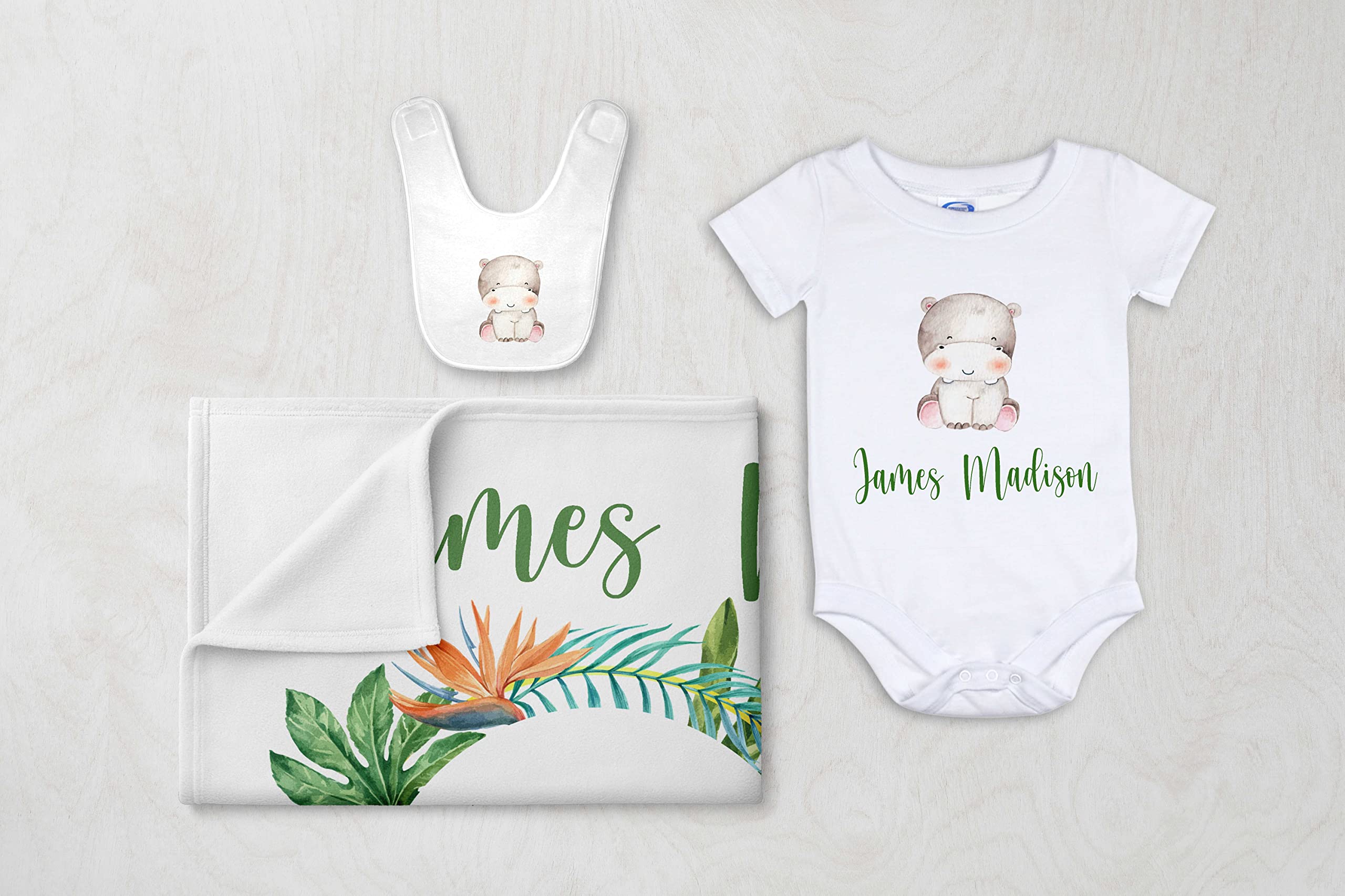 Personalized Baby Milestone Blanket for Boys - Custom Safari Jungle Animals Design with Name - Perfect Baby Shower Gift & Newborn Keepsake | Ideal for Monthly Photo Shoots, Nursery Decor & First Birthday Presents