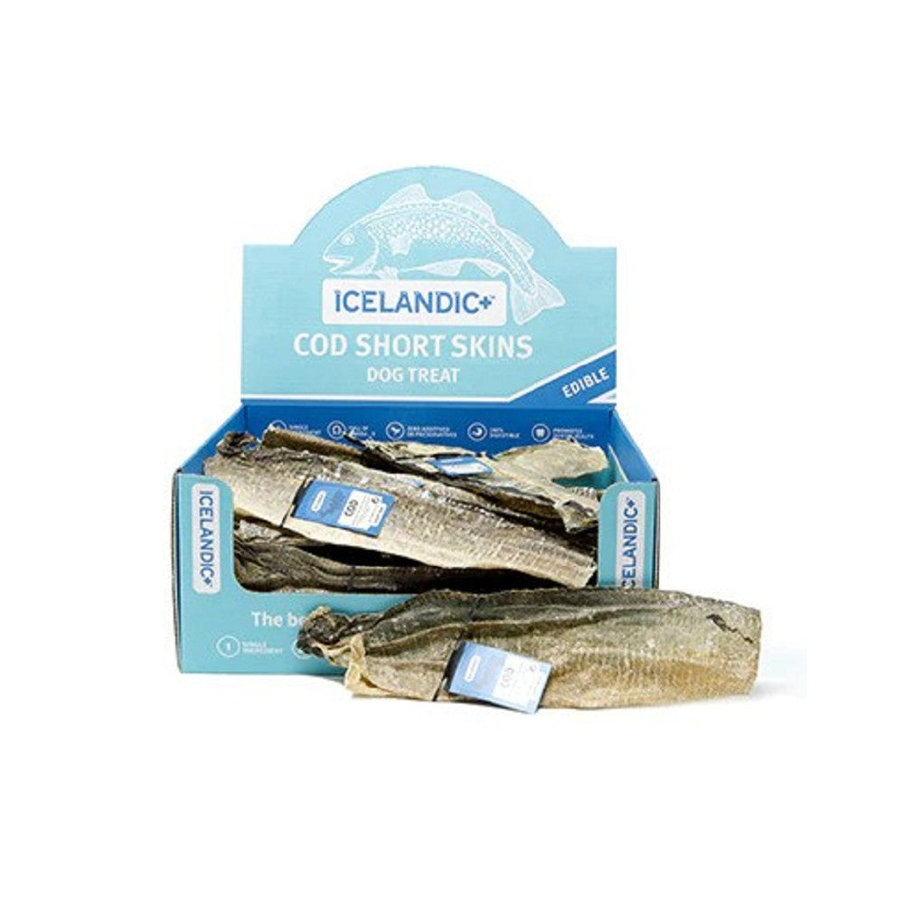 Premium Cod Fish Skins Dog Treats - All-Natural, High-Protein Chews for Dental Health & Training - Perfect for Small, Medium & Large Breeds - Great for Rewards, Chewing & Playtime